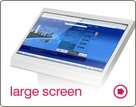 large screen kiosk