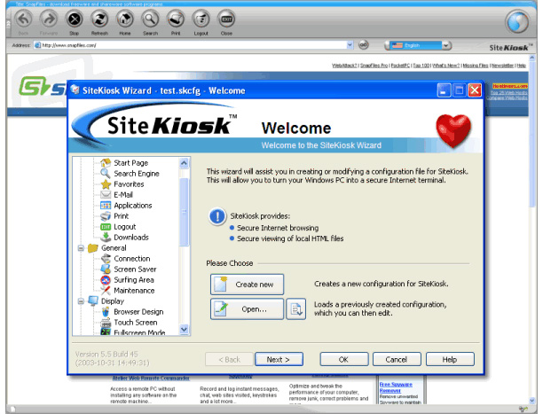 Internet Kiosk Software